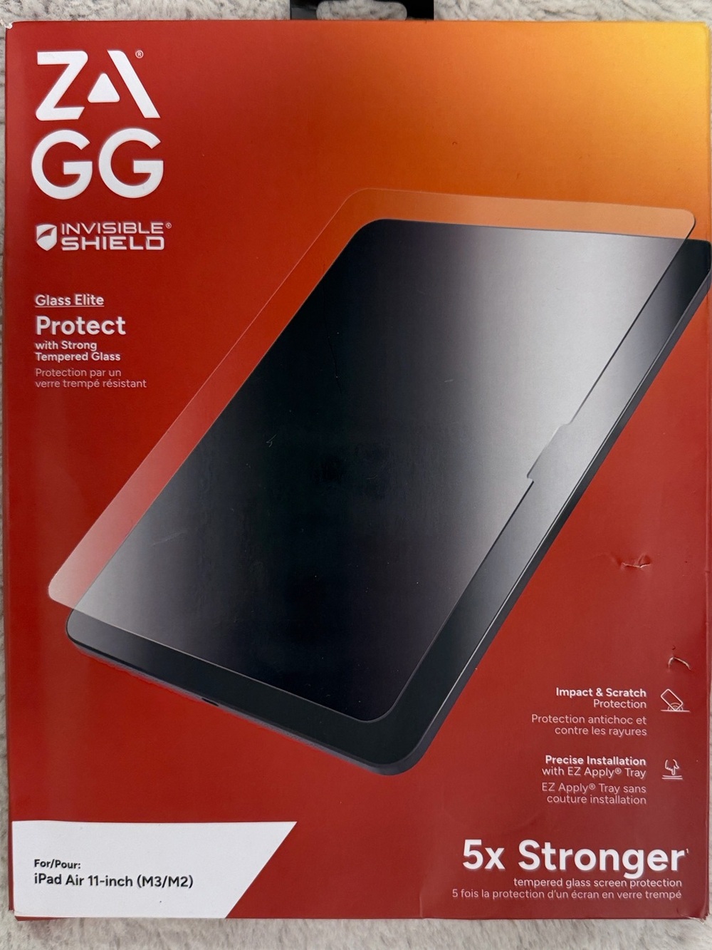 iPad Air 11-inch ZAGG invisible shield screen protector
